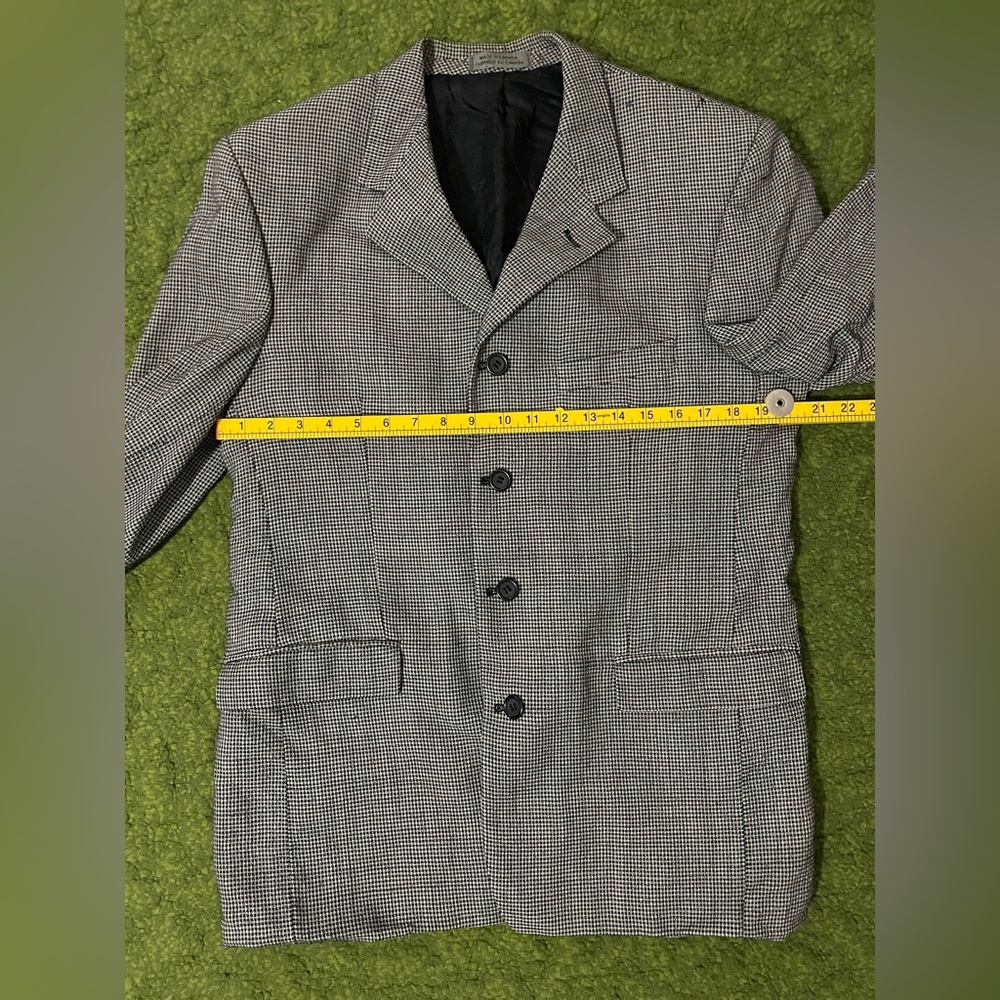 Vintage Mondo Uomo Black and White Checkered Blazer - Picture 10 of 14